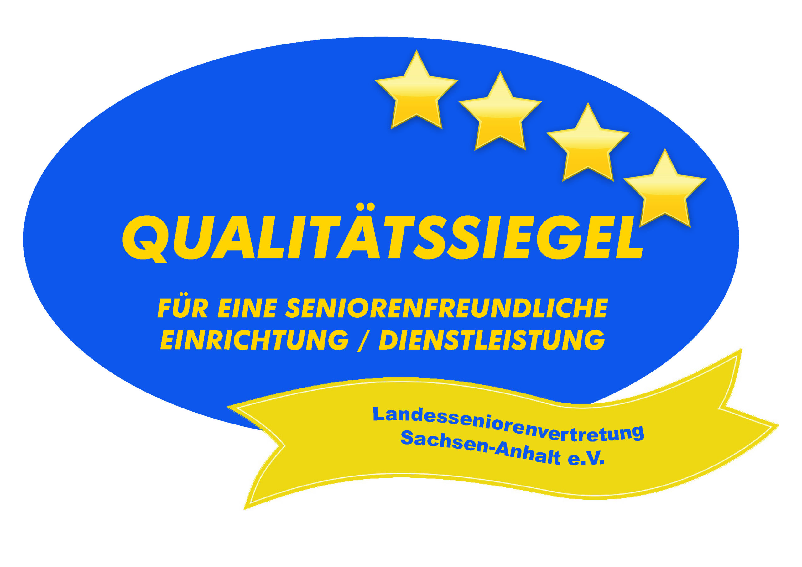 Qualitätssiegel für eine seniorenfreundliche Einrichtung/Dienstleistung der Landesseniorenvertretung Sachsen-Anhalt e.V.